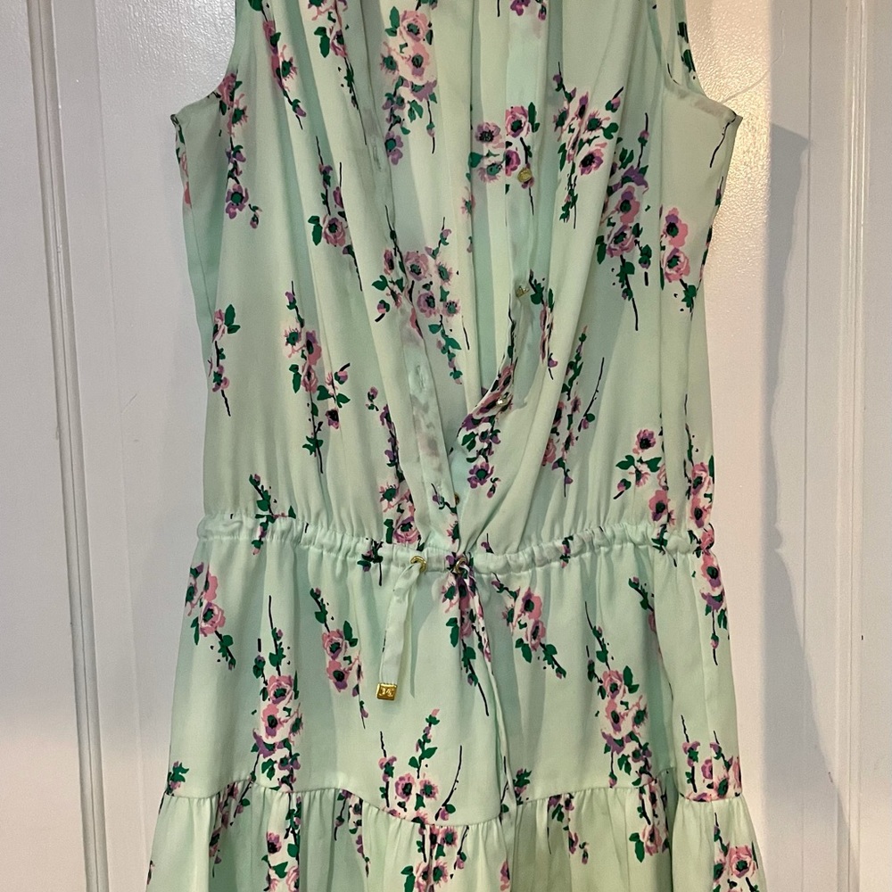 Juicy Couture Mint Floral Mini Dress